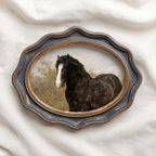 Vintage Wild Horses Wall Art Printable (Muted Western Mustang Painting)