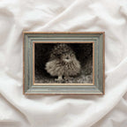Vintage Owl Wall Art Printable – Dark Academia Bird Illustration Print