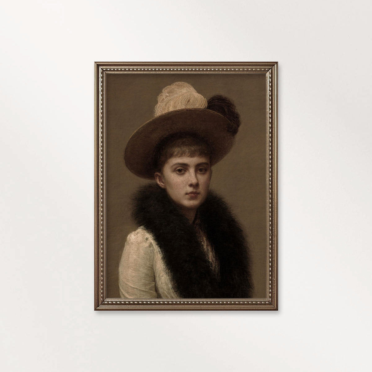 Gallery wall portrait print set featuring vintage victorian portrait wall art printable for dark academia decor.
