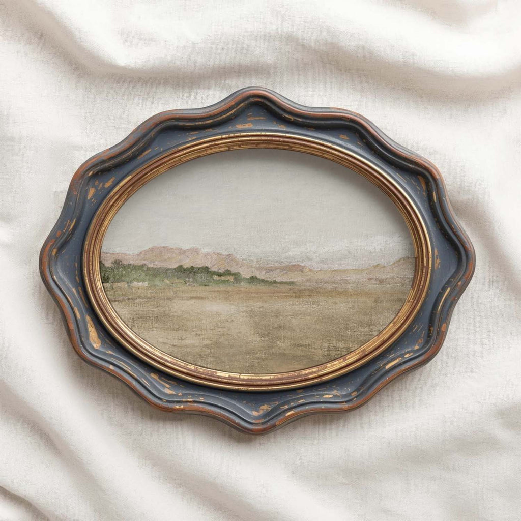 Muted Spanish Landscape Wall Art Printable — Minimal Antique Mediterranean Neutral Print