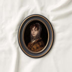 Vintage Maiden Portrait Wall Art Printable (Classical Woman) — Dark Academia Neutral