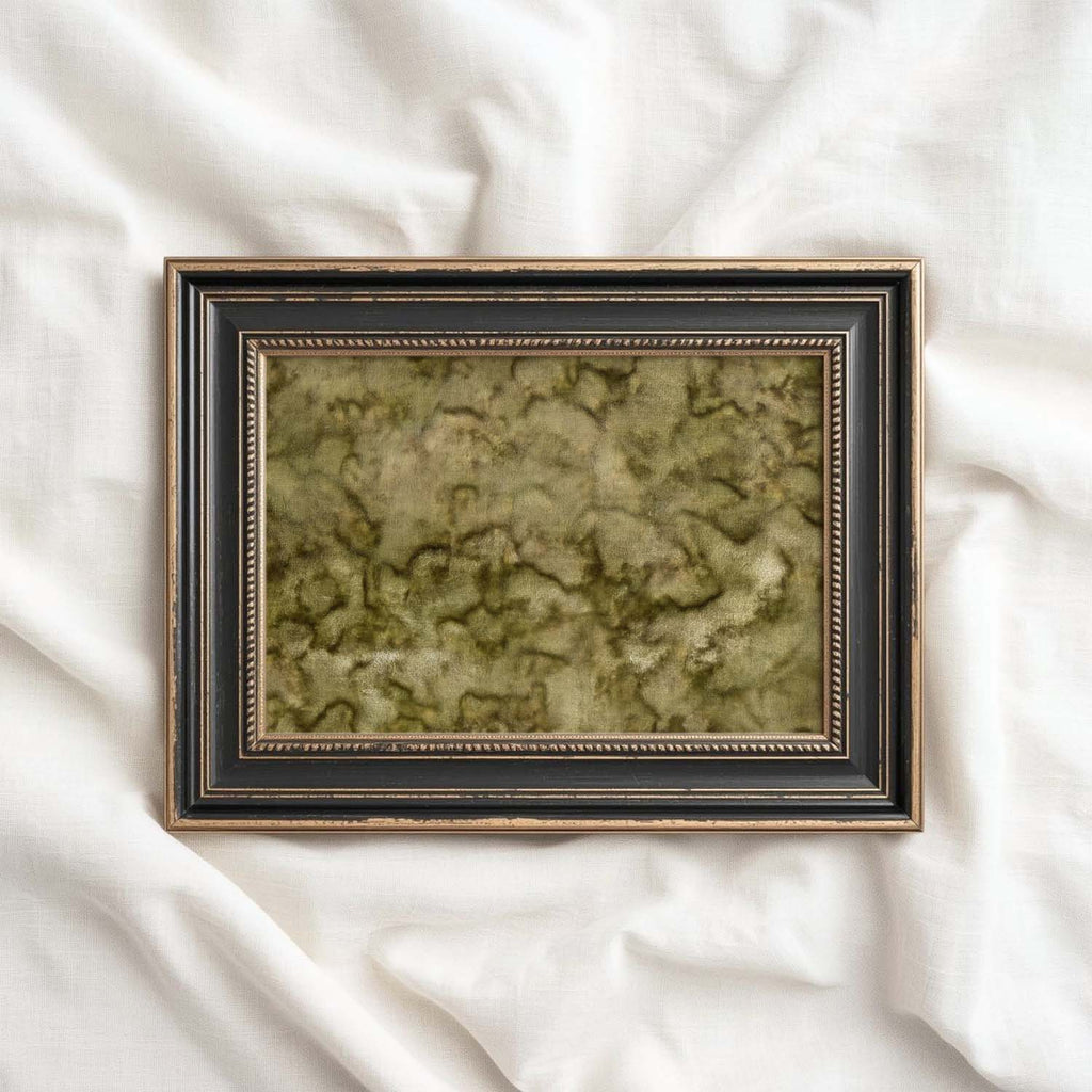 Vintage Mossy Green Textured Landscape Printable Wall Art