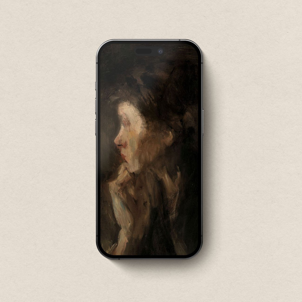 Dark Academia Daydreamer iPhone & iPad Wallpaper Set (Digital Download)