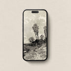 Moody Monochrome Landscape Wallpaper Bundle – Neutral Fall Aesthetic for iPhone iPad Desktop