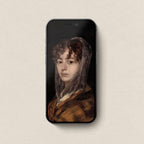 Vintage Maiden Portrait iPhone & iPad Wallpaper Set (Neutral Dark Academia)