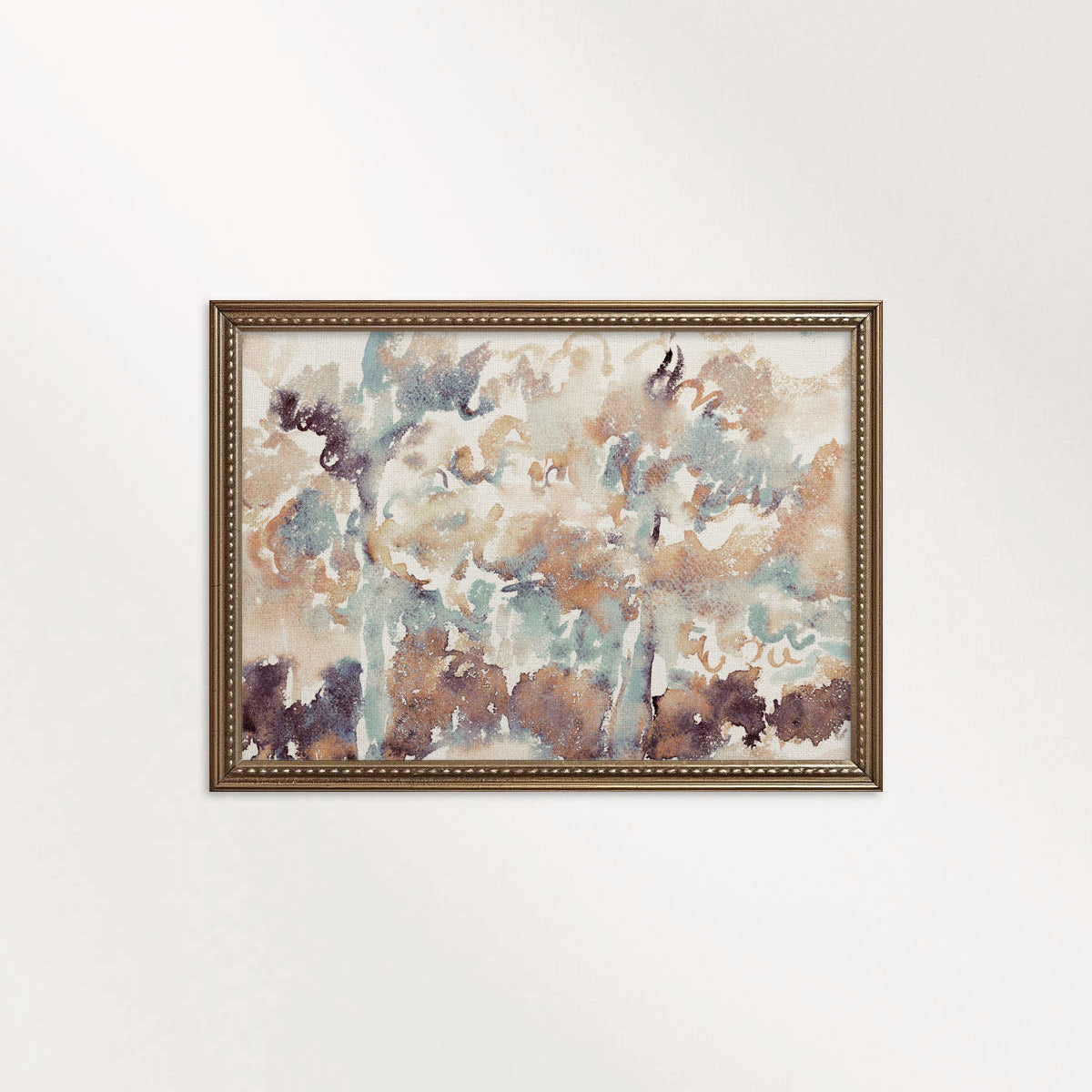 Muted Multicolor Watercolor Abstract Wall Art Printable — Above Bed Statement Print