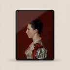 Oxblood Victorian Gothic iPhone & iPad Wallpaper Set (Digital Download)
