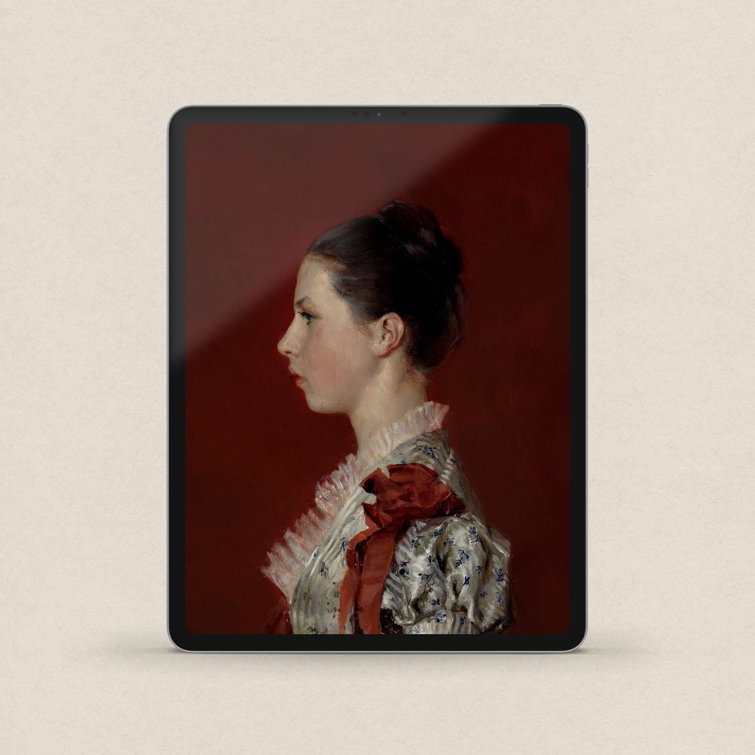 Oxblood Victorian Gothic iPhone & iPad Wallpaper Set (Digital Download)