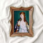 Parisian Vintage Portrait Wall Art Print – Emerald Green Fashion Oil Painting (Digital Download)