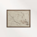 Minimal Landscape Wall Art Printable | Vintage Neutral Pencil Sketch