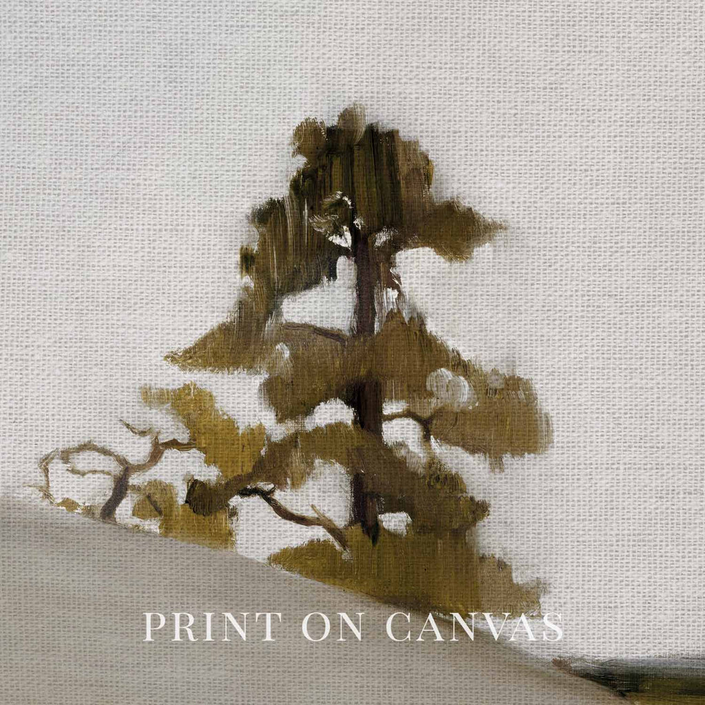 Minimal Rustic Sequoia Tree Printable Wall Art