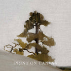 Minimal Rustic Sequoia Tree Printable Wall Art