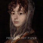 Vintage Maiden Portrait Wall Art Printable (Classical Woman) — Dark Academia Neutral
