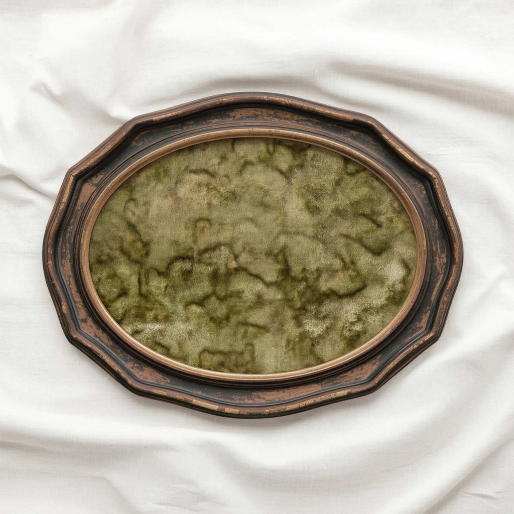 Vintage Mossy Green Textured Landscape Printable Wall Art