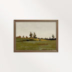 Muted Green Grass Landscape Printable Wall Art