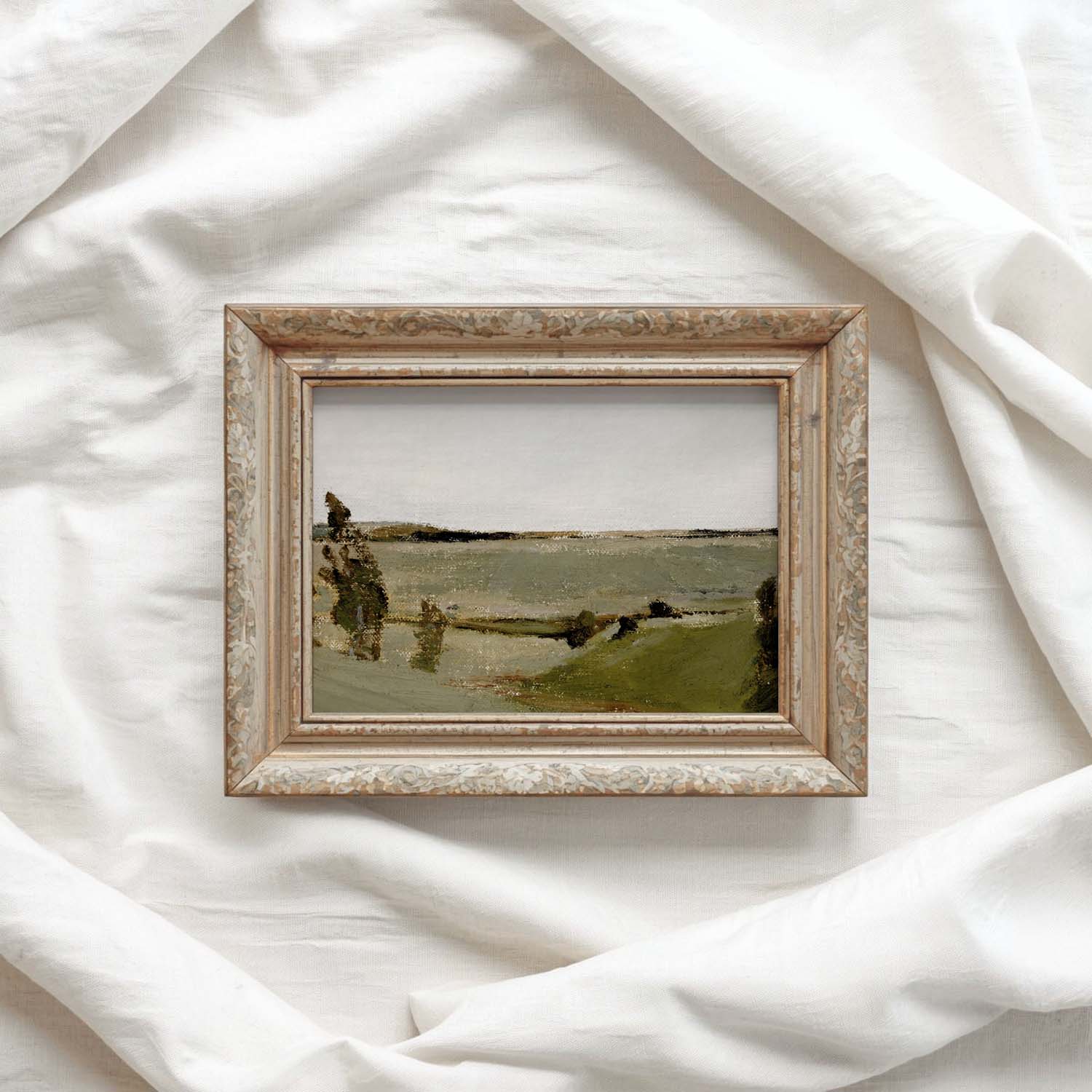 Minimal Rustic Green Summer Countryside Printable Wall Art