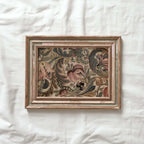Vintage Tiger Lily Botanical Wall Art Printable – Antique Floral Tapestry Print (Digital Download)