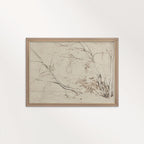 Minimal Landscape Wall Art Printable | Vintage Neutral Pencil Sketch