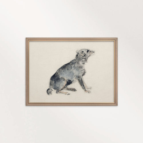 Blue Dog Print – Vintage Farmhouse Dog Wall Art