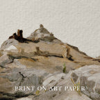 Rocky Mountains Printable Wall Art | Boho Neutral Mountain Landscape Print