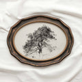 Antique Pine Tree Wall Art Printable | Minimal Botanical Pencil Sketch Print