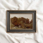 Moody Rustic Autumn Forest Printable Wall Art | Vintage Autumn Nature Print