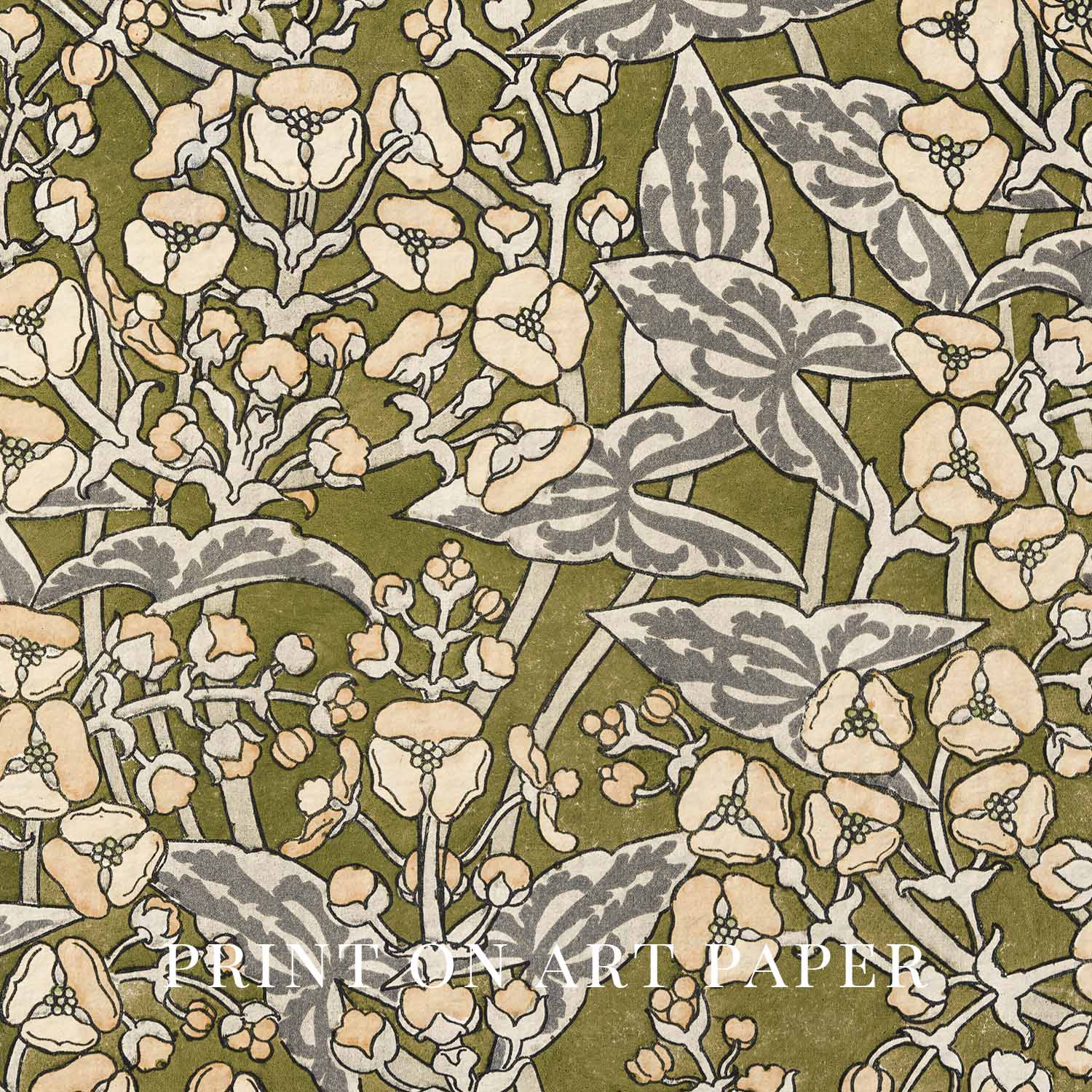 Wildflower Meadow Wall Art Printable – Cottagecore Botanical Landscape Print (Digital Download)