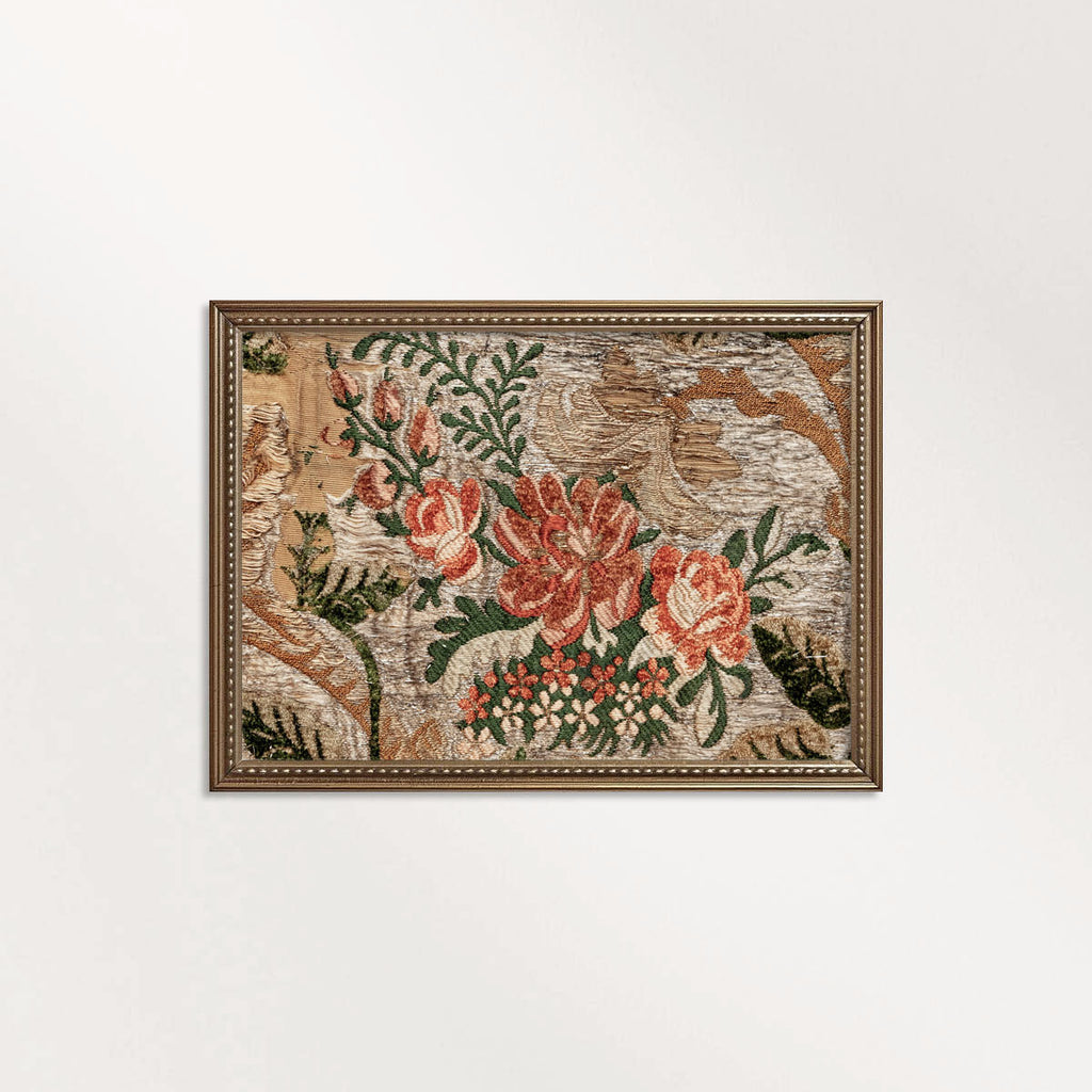 Ornamental Floral Textile Printable Wall Art (Digital Download)