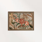 Ornamental Floral Textile Printable Wall Art (Digital Download)