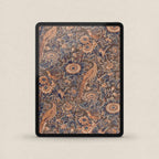Rust and Navy Botanical Bird iPhone & iPad Wallpaper Set (Digital Download)