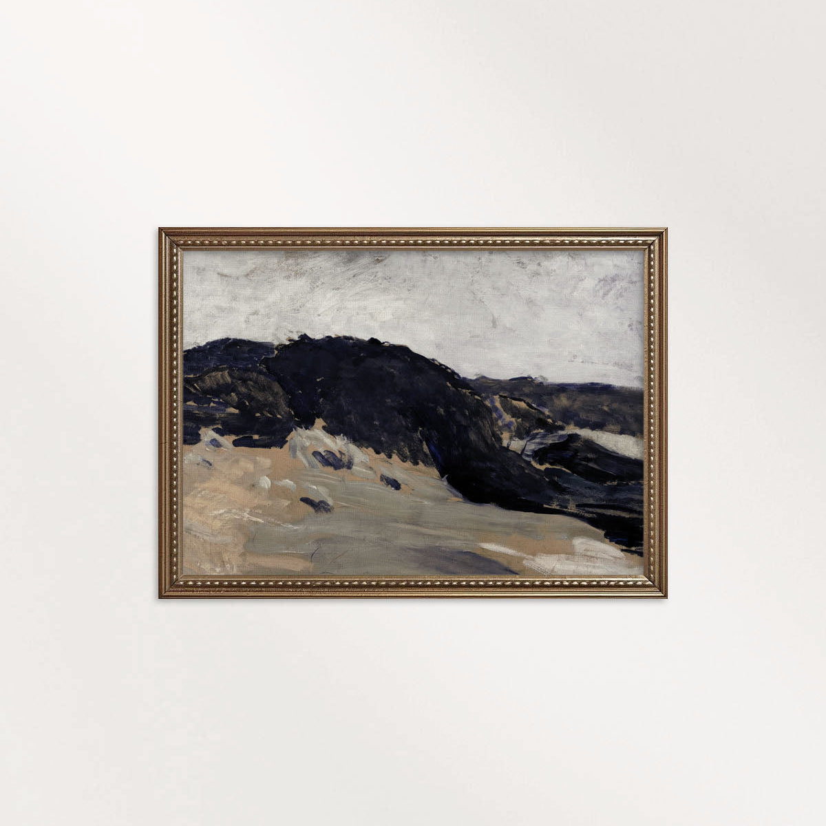 Moody Blue Coastal Dunes Printable Wall Art
