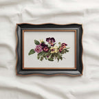 Pansy Botanical Wall Art Print Digital Download – Vintage Herbarium Flower Illustration Printable Wall Art