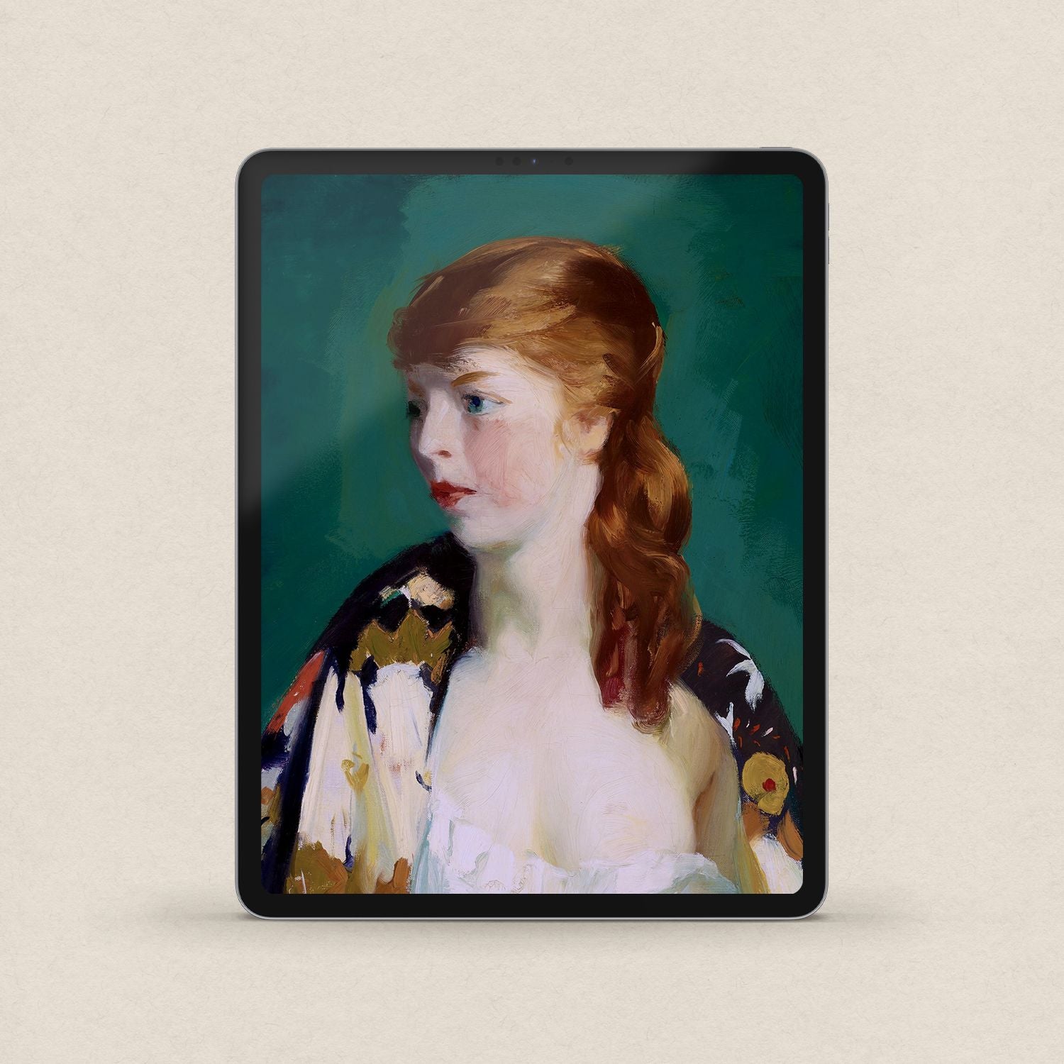 Emerald Green Parisian Fashion iPhone & iPad Wallpaper Set (Digital Download)