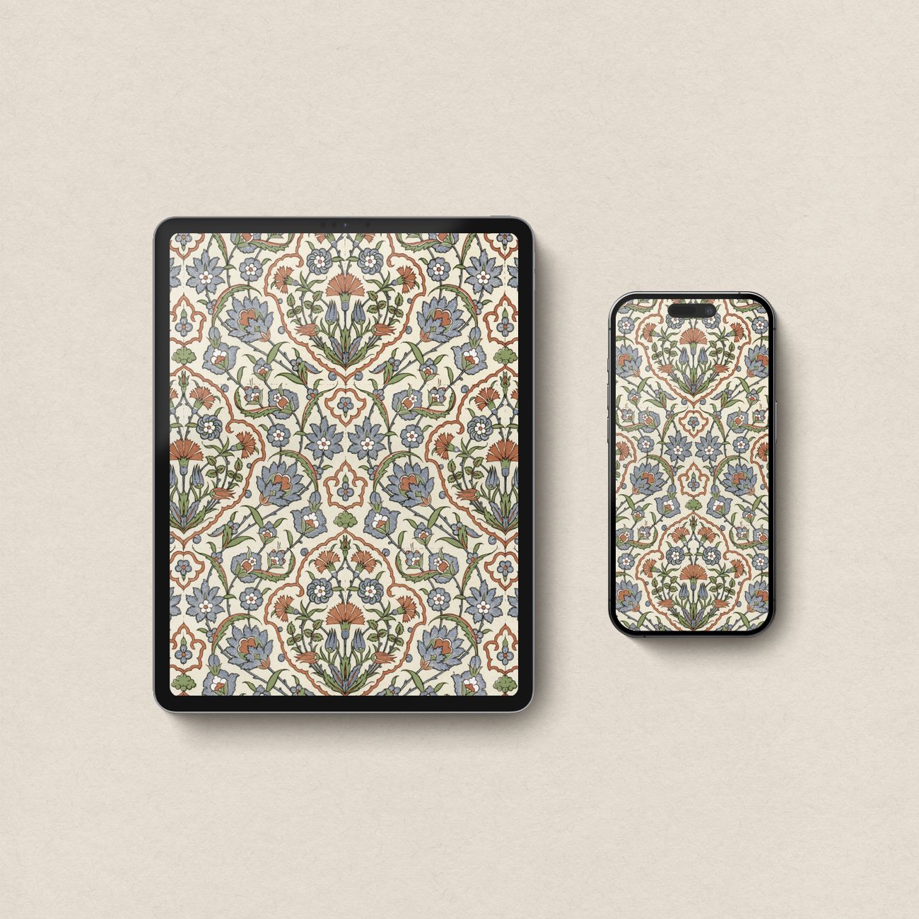 Portuguese Tile Wallpaper Bundle – Azulejo 4-Device Set (iPhone, iPad, MacBook & Desktop) (Digital Download)