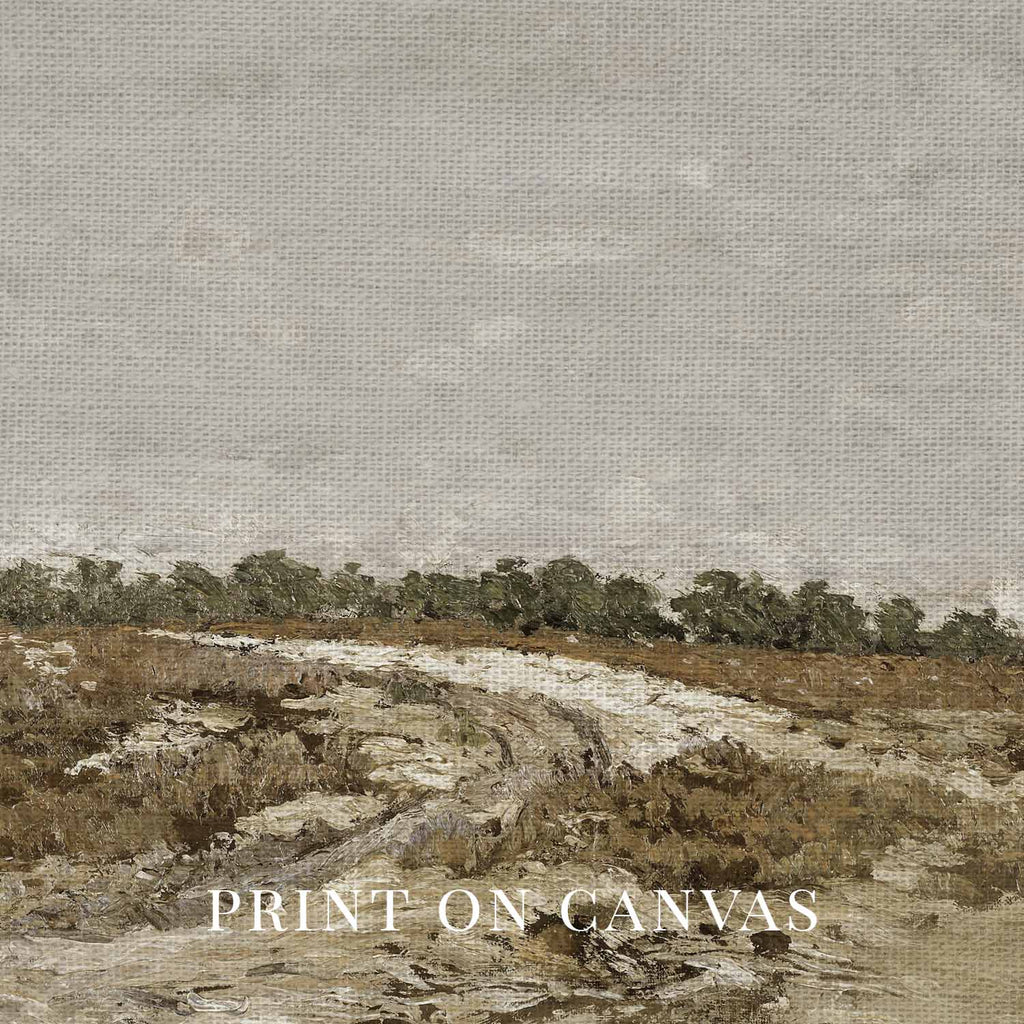 Rustic Neutral Landscape Printable Wall Art | Boho Nature Digital Download