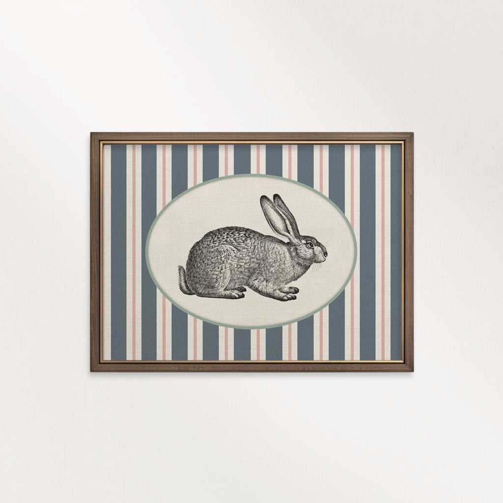 Circus Rabbit Print – Vintage Storybook Nursery Wall Art