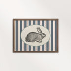 Circus Rabbit Print – Vintage Storybook Nursery Wall Art