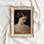 Vintage Ballet Ballerina Wall Art Print – Romantic Russian Dance Sketch Portrait (Digital Download)