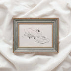 Vintage Swan Wall Art Printable | Neutral Romantic Pencil Sketch Bird Drawing