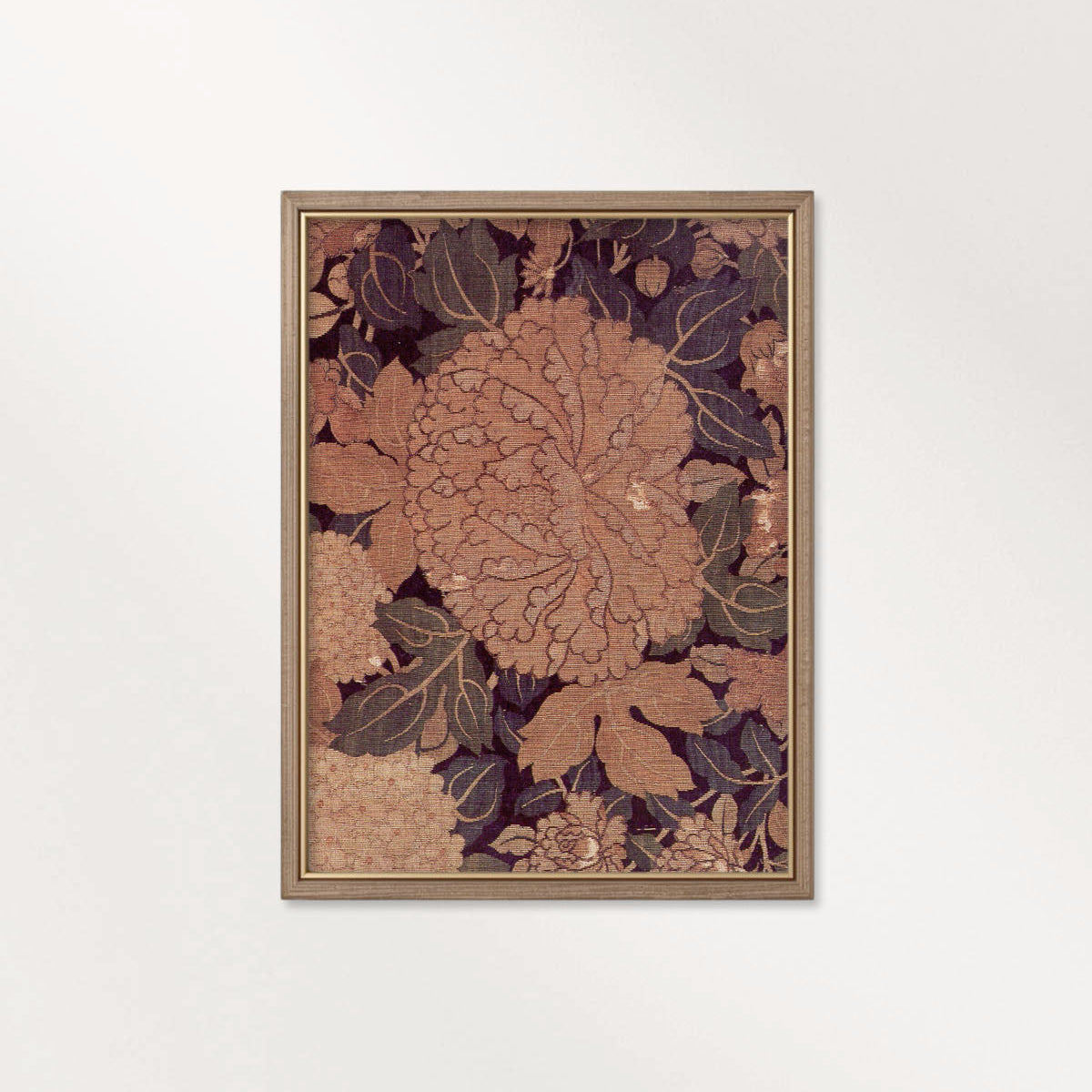 Rust & Plum Peony Wall Art Printable – Vintage Botanical Cottagecore Print (Digital Download)