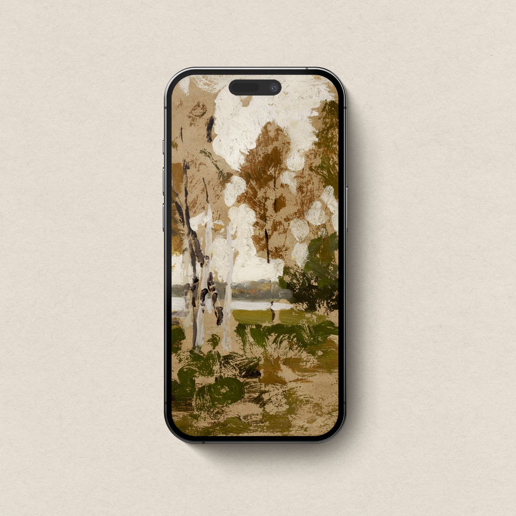 Muted Ochre Autumn Landscape Wallpaper Bundle | iPhone, iPad & Desktop Wallpapers (Digital Download)
