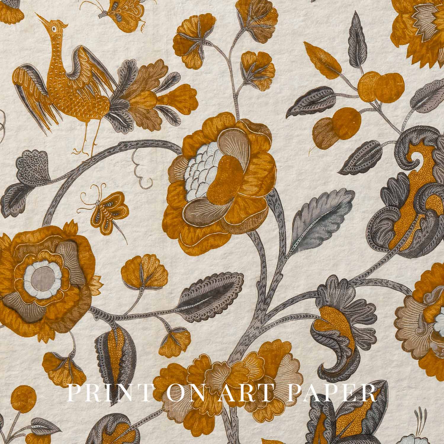 Terracotta Botanical Floral Tapestry Wall Art Printable – French Cottagecore Autumn Print (Digital Download)