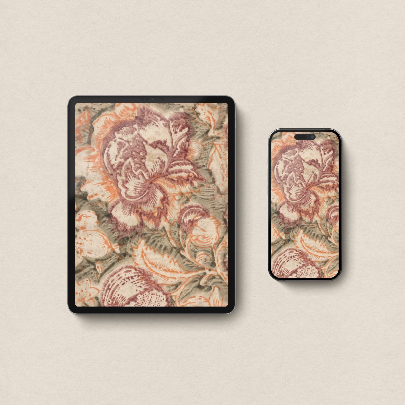 Rustic Cottagecore Wildflower iPhone & iPad Wallpaper Set (Digital Download)