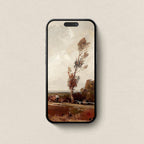 Rustic Fall Countryside matching device wallpaper bundle on iPhone screen.