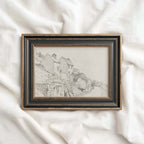 Vintage Rustic Cottage Pencil Sketch Wall Art Printable – Neutral Farmhouse Illustration Print