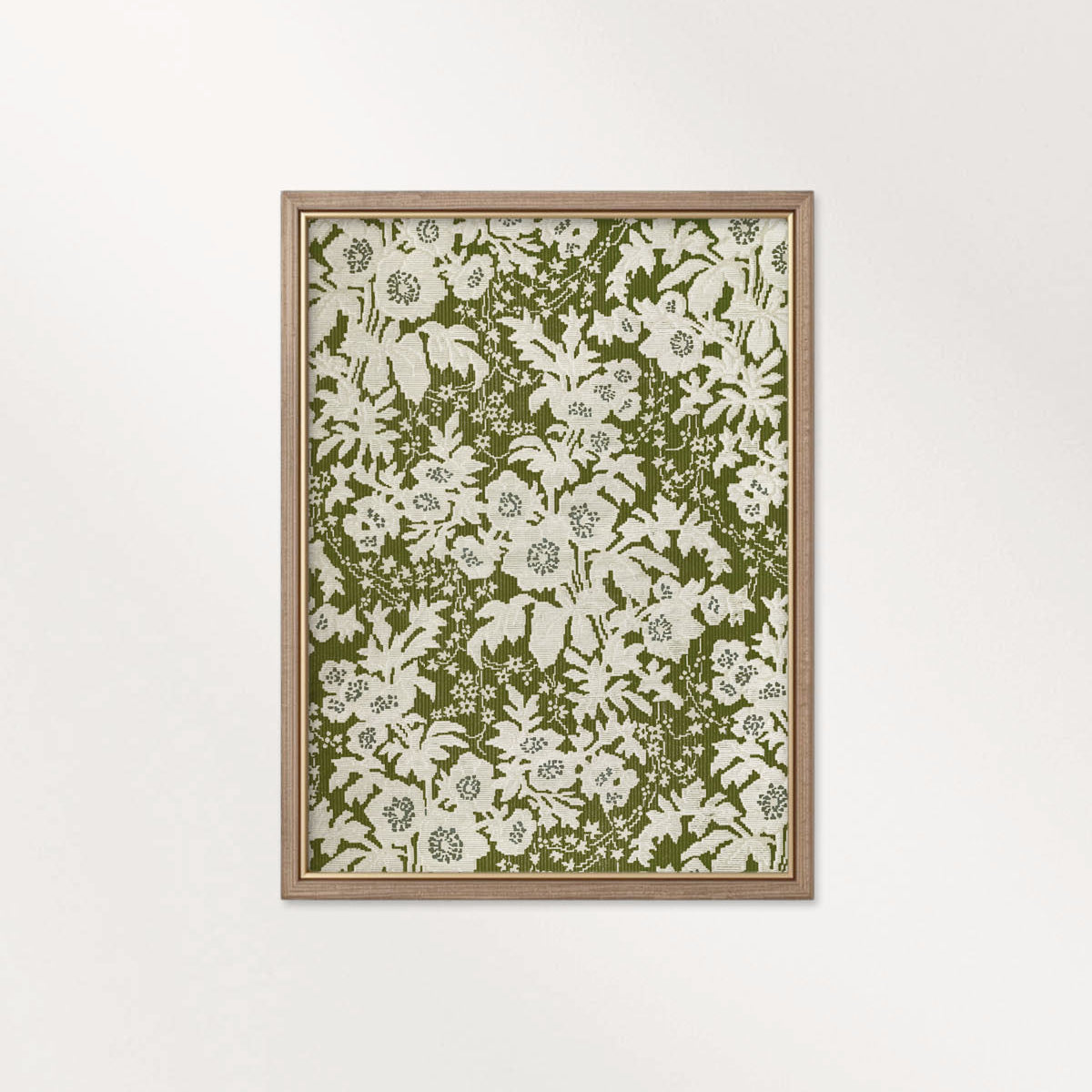 Cottage Fern Botanical Wall Art Printable – Vintage Green Floral Tapestry Print (Digital Download)