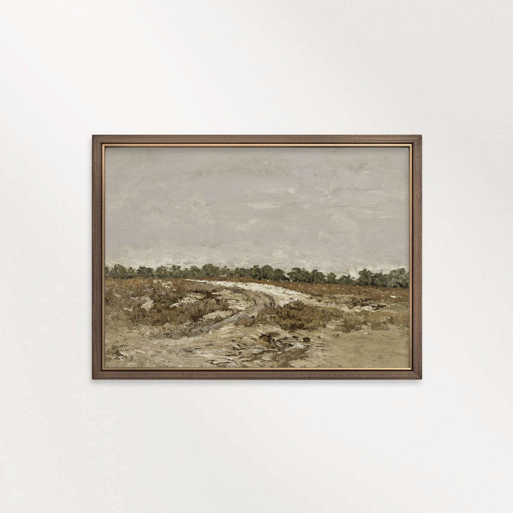 Rustic Neutral Landscape Printable Wall Art | Boho Nature Digital Download