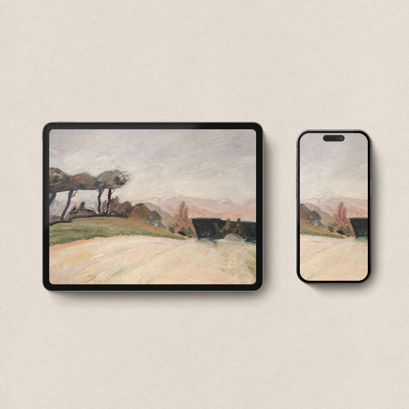 Muted Pastel Matching Device Wallpaper Bundle | iPhone, iPad & Desktop Wallpapers (Digital Download)