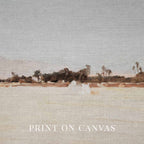 Minimal Blue & White Coastal Printable Wall Art | Abstract Beach Landscape