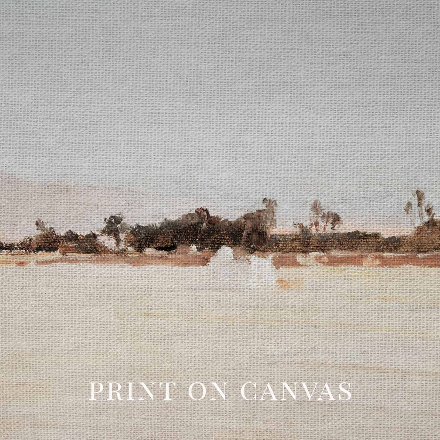 Minimal Blue & White Coastal Printable Wall Art | Abstract Beach Landscape